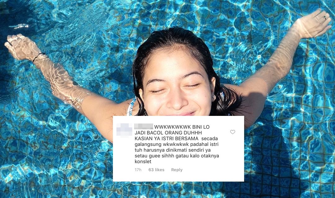 Unggah Foto Istrinya Berenang, Warganet Salah Fokus ke Baju Renang Putri Marino. Duh, Matanya, Ya!