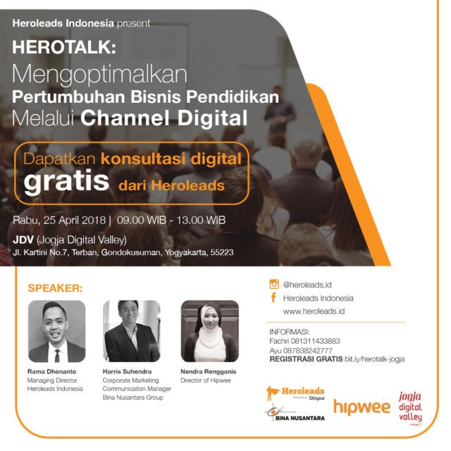 Seminar HeroTalk; Mengoptimalkan Pertumbuhan Bisnis Industri Pendidikan Melalui Channel Digital