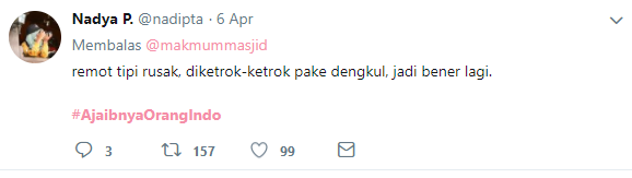 buset, kenapa ini remot?