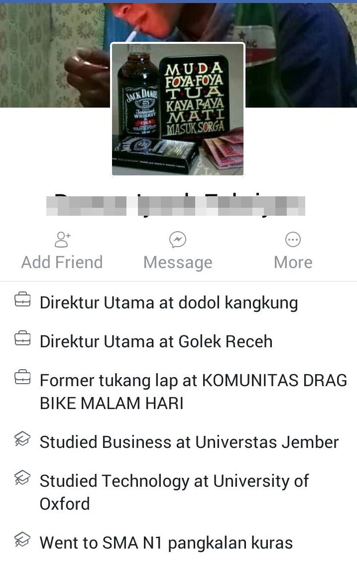 25+ Profesi Khayalan nan Ngawur yang Sering Dipakai Warganet Facebook. Biar Apa Sih Begitu?