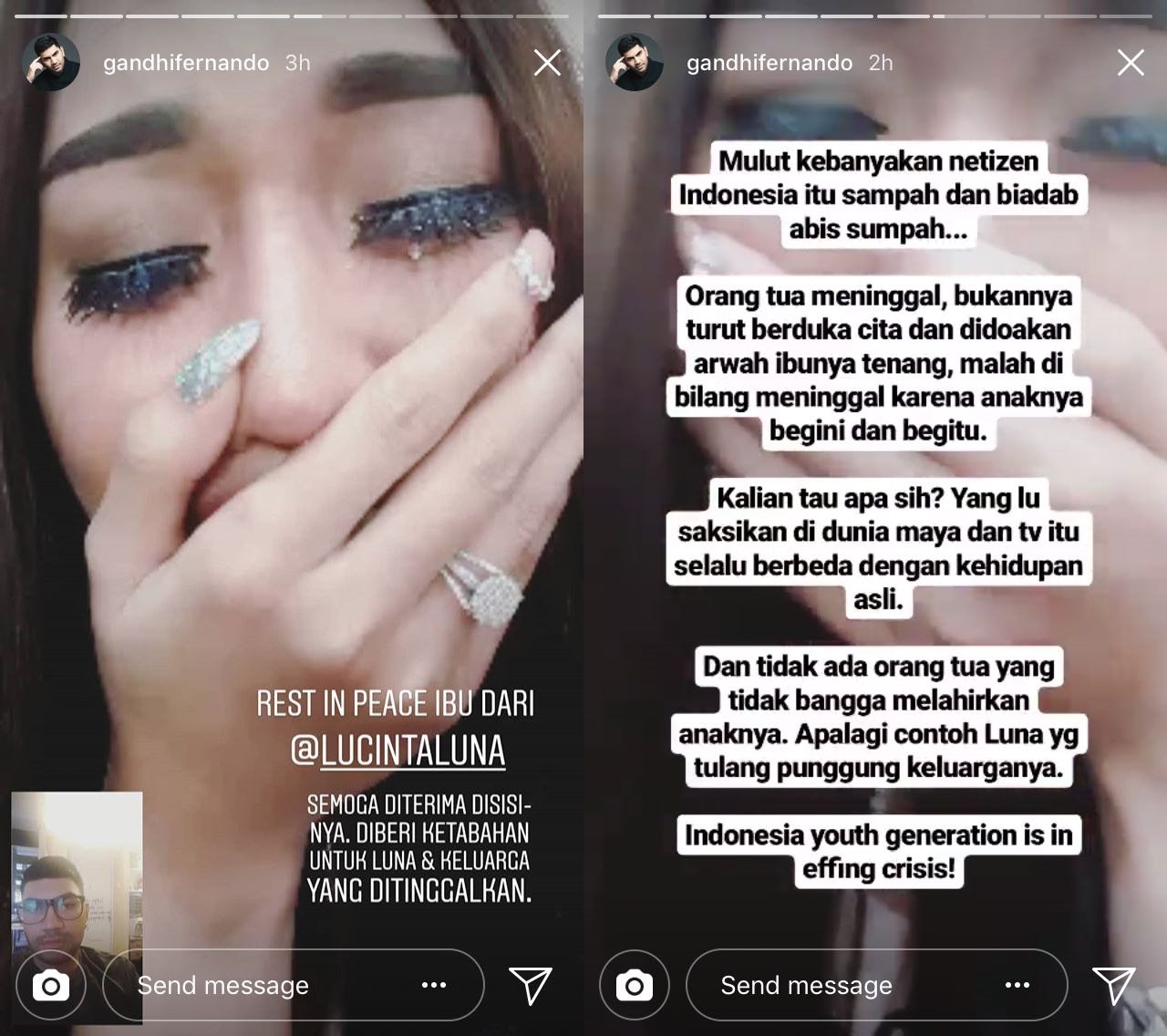 Ibu Lucinta Luna Meninggal, Warganet Tetap Sibuk Nyinyirin dan Meributkan Soal Peci atau Mukena