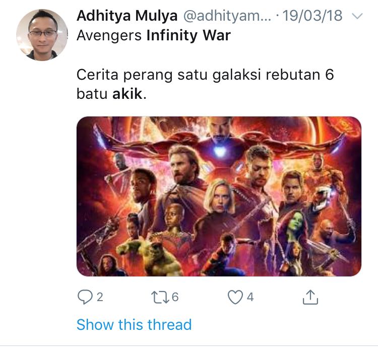 15 Pesan dari Warganet buat yang Sudah Nonton Infinity War. Banyak Banget yang Takut Lihat Spoiler~