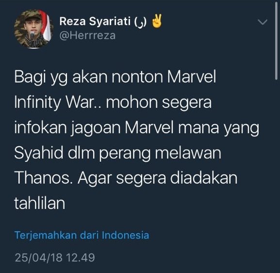 15 Pesan dari Warganet buat yang Sudah Nonton Infinity War. Banyak Banget yang Takut Lihat Spoiler~