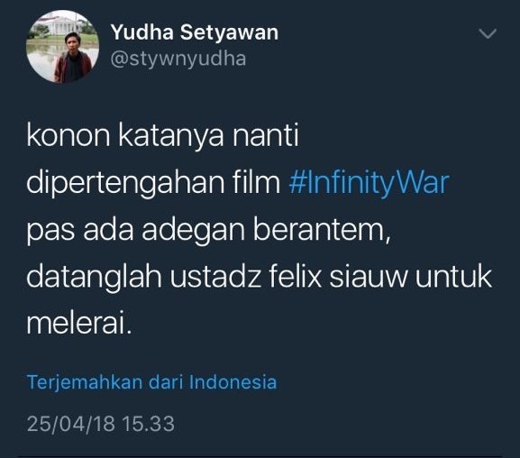 15 Pesan dari Warganet buat yang Sudah Nonton Infinity War. Banyak Banget yang Takut Lihat Spoiler~