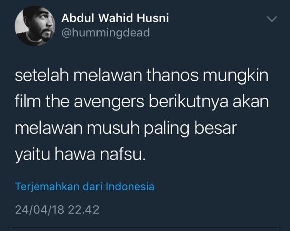 15 Pesan dari Warganet buat yang Sudah Nonton Infinity War. Banyak Banget yang Takut Lihat Spoiler~