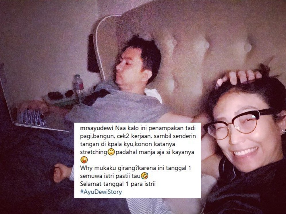 13 Caption Kocak Ayu Dewi Bareng Suami, Meski Sudah Nikah Mesranya Tetap Kayak Zaman Pacaran. Tiru, Ah!