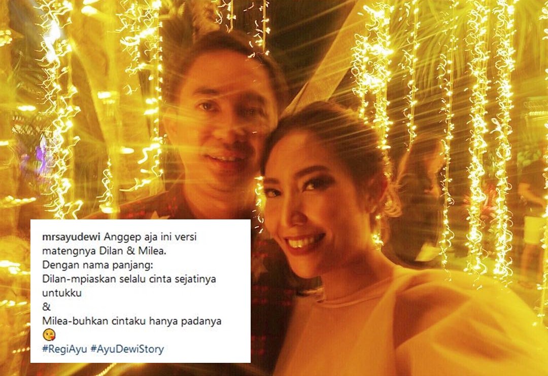 13 Caption Kocak Ayu Dewi Bareng Suami, Meski Sudah Nikah Mesranya Tetap Kayak Zaman Pacaran. Tiru, Ah!