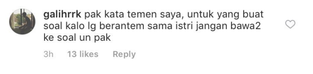 Soal UN jadi semacam pelampiasan ya?