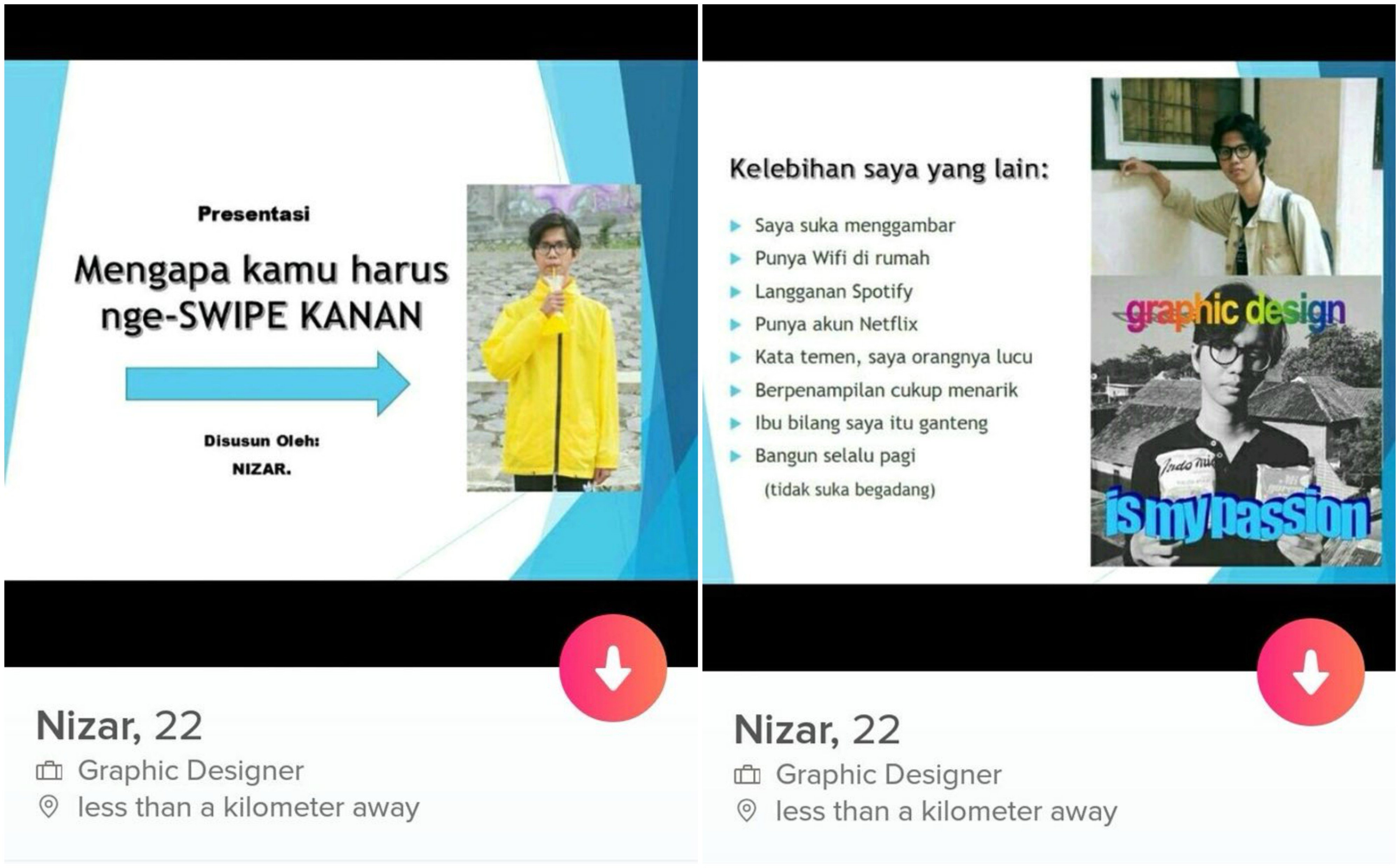 Cowok ini Niat Banget ‘Menghias’ Akun Tinder-nya. Kalau Ketemu, Kamu Bakal Swipe Kanan atau Kiri nih?