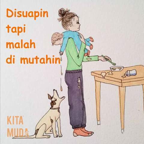 18 Ilustrasi Lucu Perjuangan Ibu Muda yang Baru Punya Momongan. Ternyata Nggak Gampang, Ya?