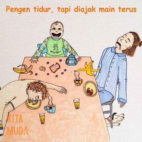 18 Ilustrasi Lucu Perjuangan Ibu Muda yang Baru Punya Momongan. Ternyata Nggak Gampang, Ya?