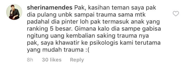 sampai trauma..