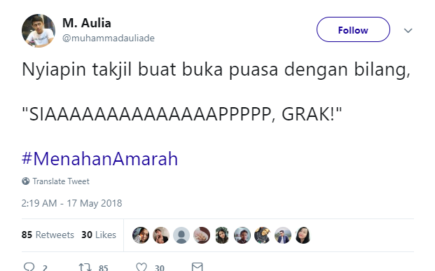 20+ Jokes #Menahanmarah Ala Warganet ini Kocak Banget. Orang Puasa Memang Harus Sabar Sih