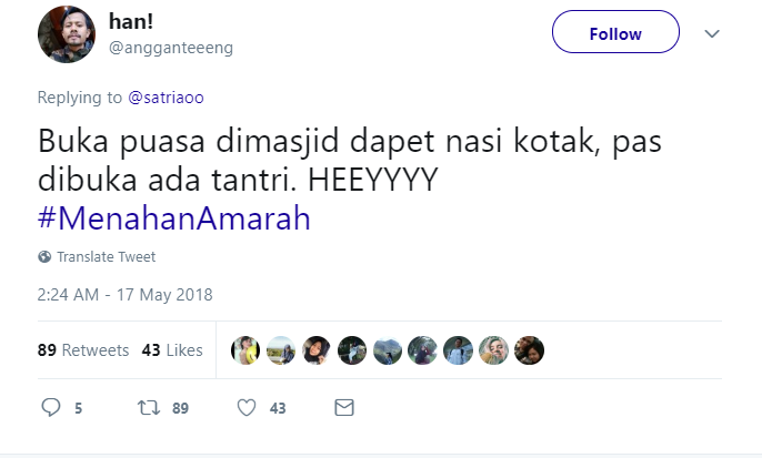 20+ Jokes #Menahanmarah Ala Warganet ini Kocak Banget. Orang Puasa Memang Harus Sabar Sih