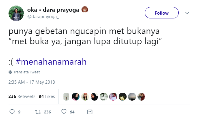 20+ Jokes #Menahanmarah Ala Warganet ini Kocak Banget. Orang Puasa Memang Harus Sabar Sih