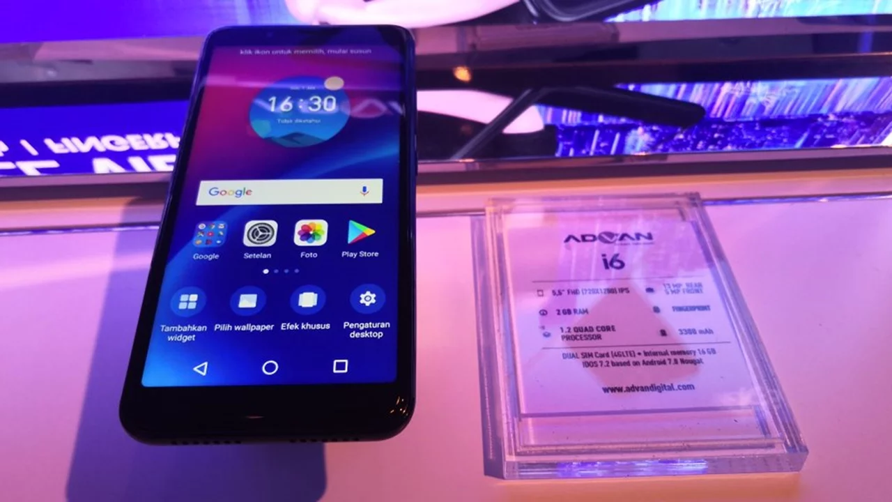 Advan i6 smartphone generasi milenial dan gen z indonesia