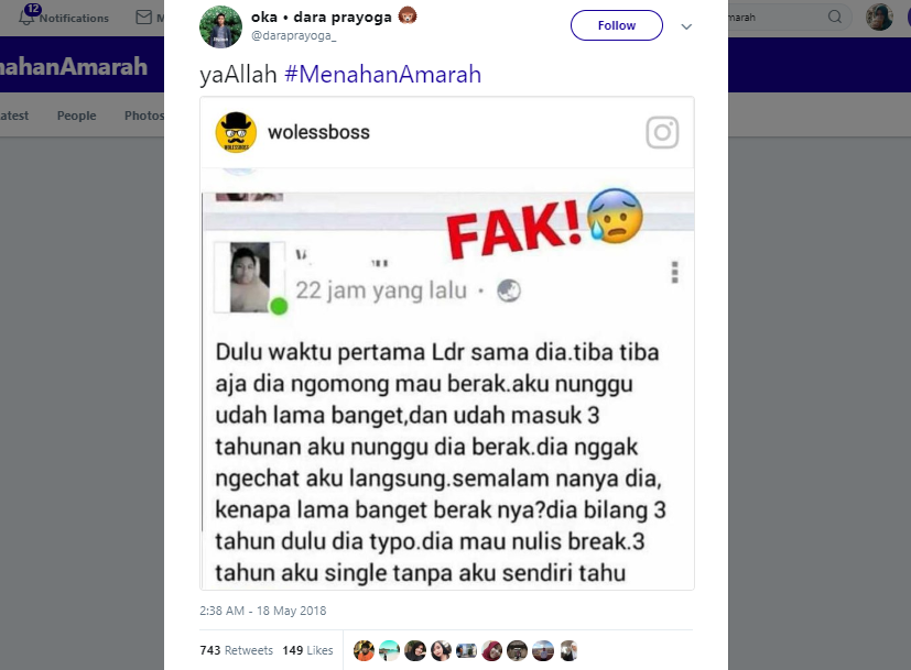 20+ Jokes #Menahanmarah Ala Warganet ini Kocak Banget. Orang Puasa Memang Harus Sabar Sih