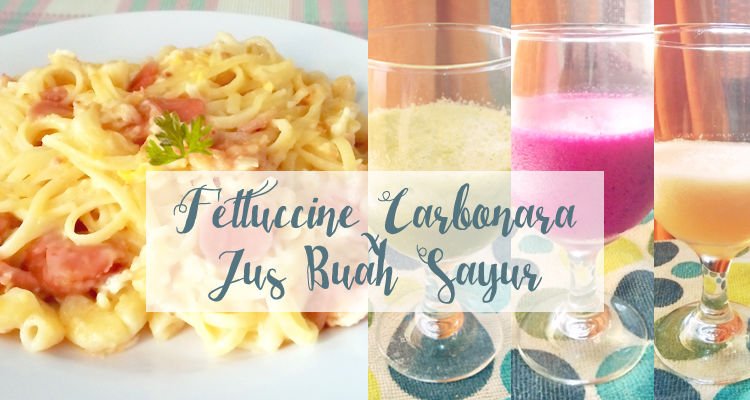 Kolaborasi Pasta dan Jus Buah Sayur Untuk Menu Berbuka Puasa