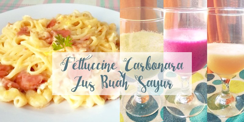 Kolaborasi Pasta dan Jus Buah Sayur Untuk Menu Berbuka Puasa