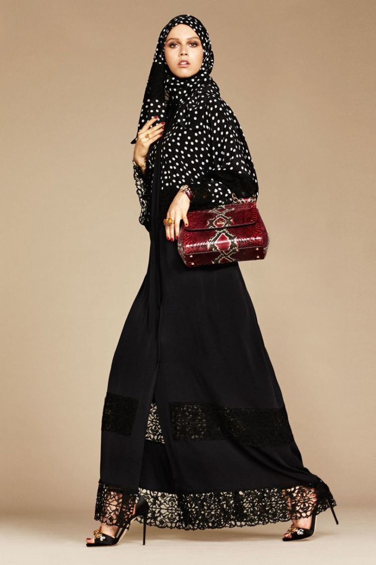 13+ Inspirasi Busana Abaya Buat Idul Fitri dari Rumah Mode Kenamaan, Dolce & Gabbana