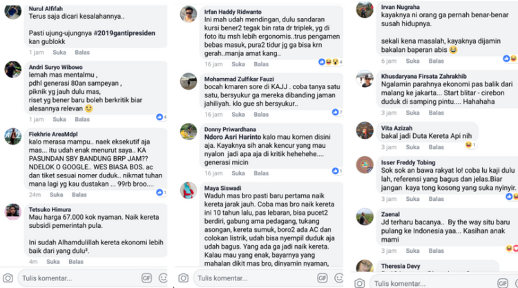 Niat Protes Fasilitas Kereta Ekonomi yang Dia Anggap Nggak Nyaman, Pria Ini Malah Dibully Netizen!