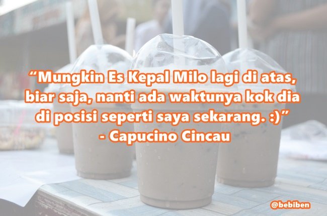 Gara-Gara Es Kepal Milo Naik Daun, Beginilah Tanggapan Jajanan Lain Kalau Bisa Ngomong. Pedih!