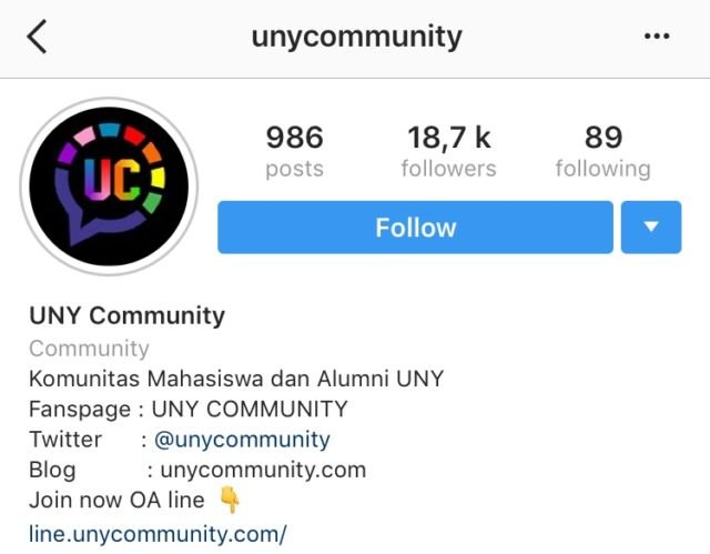 Instagram Uny Community