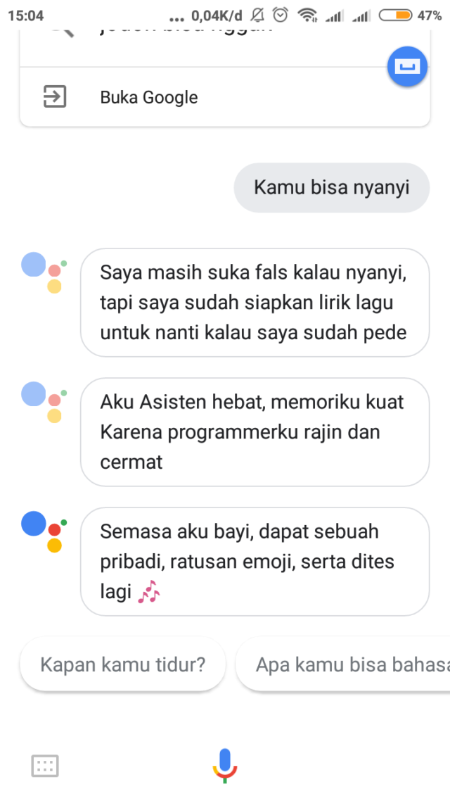 bisa nyanyi