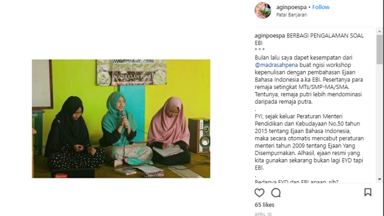 Kenal Lebih Dekat Sama Agin Puspa; Sosok Inspiratif yang Lebih Suka Jadi Freelancer di Banding Kerja Berseragam