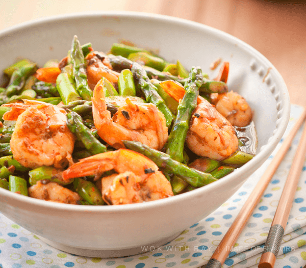 shrimp & asparagus