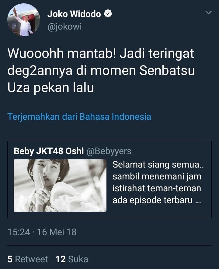 Admin Twitter Jokowi Salah Akun, Warganet Kaget Presiden Adalah Wota. Pengen Ngakak Tapi Kok Kasihan