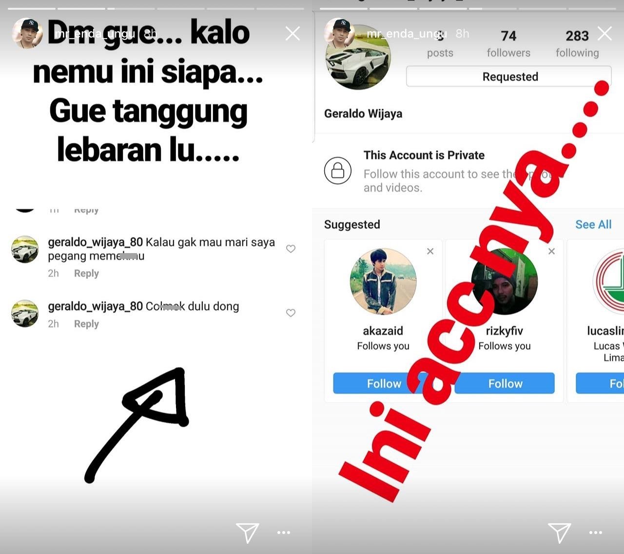 Putrinya Dapat Komentar Kurang Ajar, Enda Ungu Buru Pelaku dan Janjikan Imbalan buat yang Membantunya