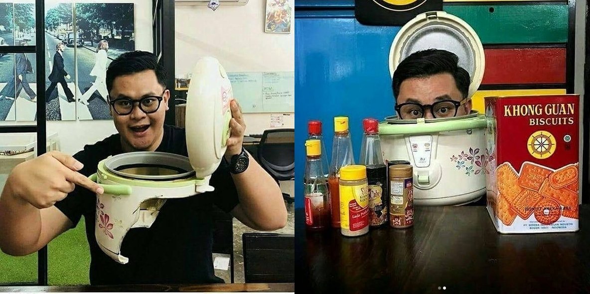 Akhirnya Terungkap Cara Ibu Kasidah ini Memasukkan Kepalanya dalam Rice Cooker. Kelewat Kreatif!