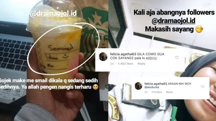 Niatnya Pengen Bilang Makasih, Unggahan Cewek ini Malah Terciduk Pacar sang Driver Ojol. Drama Abis!