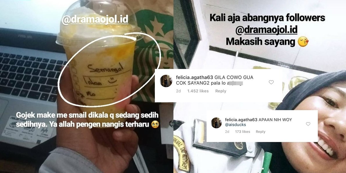 Niatnya Pengen Bilang Makasih, Unggahan Cewek ini Malah Terciduk Pacar sang Driver Ojol. Drama Abis!