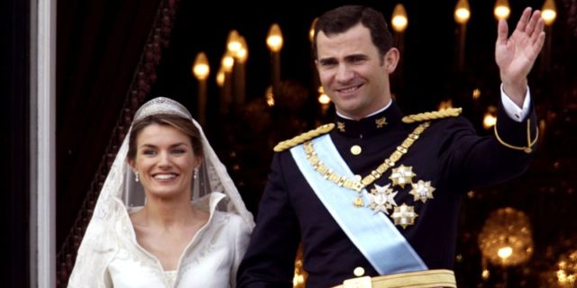 Pernikahan Ratu Letizia dan Raja Felipe VI tahun 20014