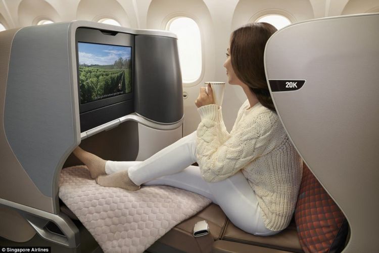 Begini Mewahnya Kabin Singapore Airlines 787-10 Dreamliner. Interiornya Keren Banget!