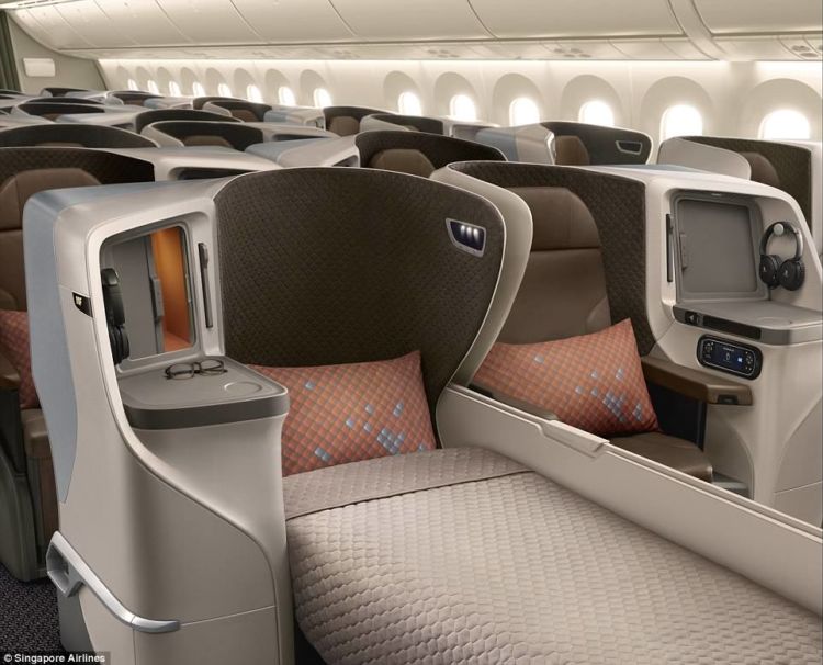 Begini Mewahnya Kabin Singapore Airlines 787-10 Dreamliner. Interiornya Keren Banget!