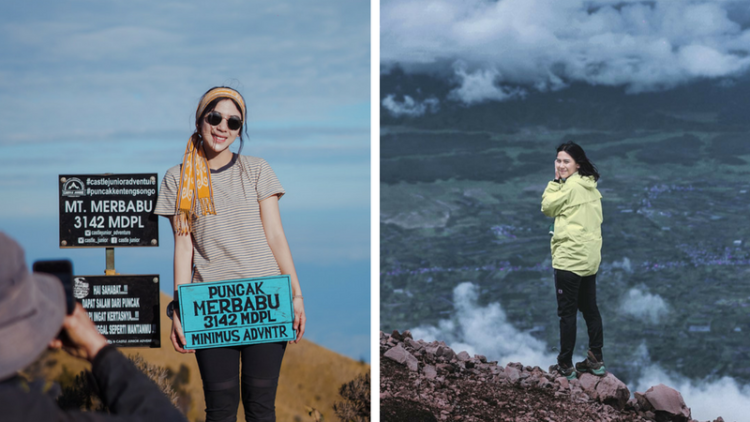 Adinda Thomas, Pendaki Cantik yang Hobi Mendaki Gunung. Yuk Kepoin Fotonya yang Kece Abis!