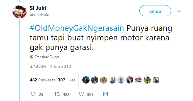 Thread Twitter Soal Orang Kaya Indonesia Bikin Takjub, Warganet Malah Usung Tagar #OldMoneyGakNgerasain