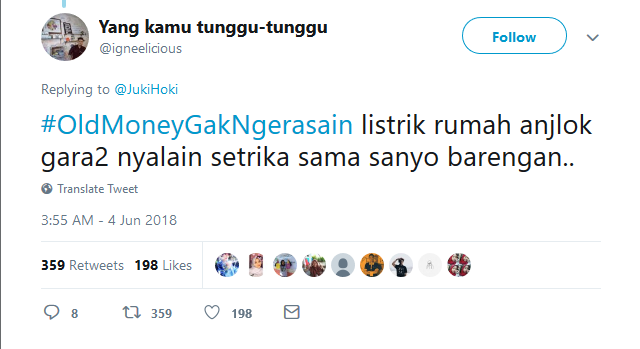 Thread Twitter Soal Orang Kaya Indonesia Bikin Takjub, Warganet Malah Usung Tagar #OldMoneyGakNgerasain