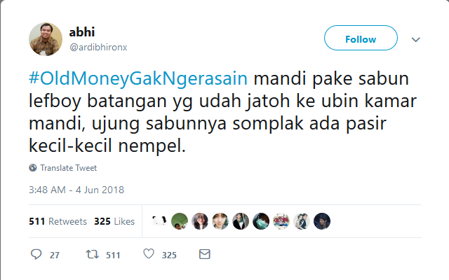 Thread Twitter Soal Orang Kaya Indonesia Bikin Takjub, Warganet Malah Usung Tagar #OldMoneyGakNgerasain