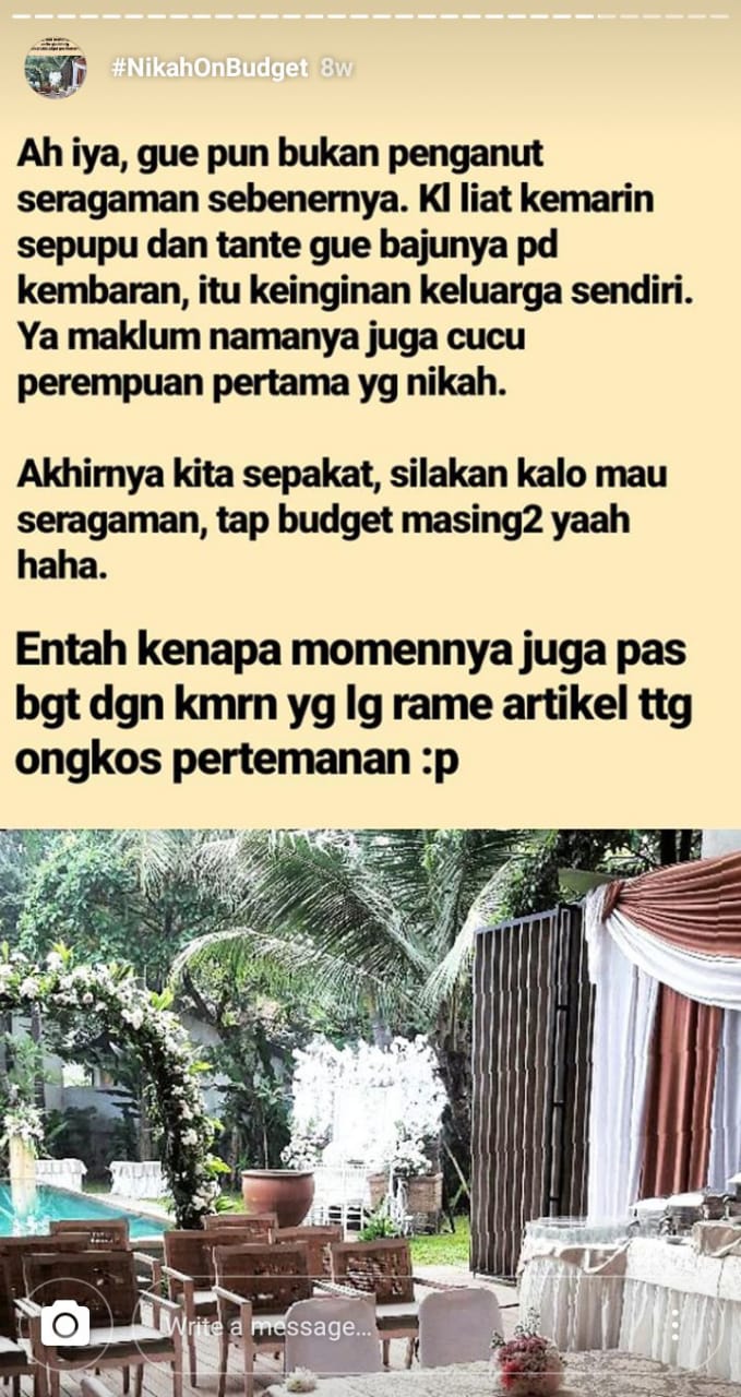 Inspirasi Perencanaan Nikah On Budget Ala Julia Jasmine. Pantas Saja Viral, Jadi Hemat Sih