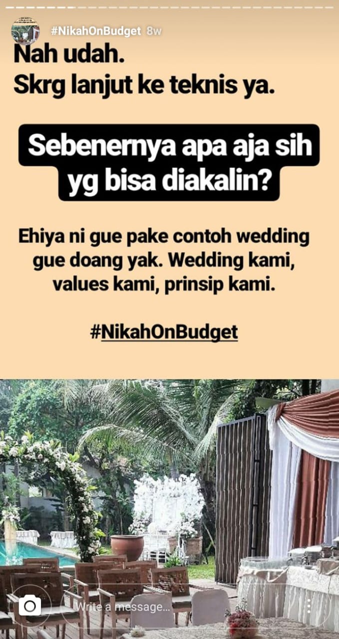 Inspirasi Perencanaan Nikah On Budget Ala Julia Jasmine. Pantas Saja Viral, Jadi Hemat Sih