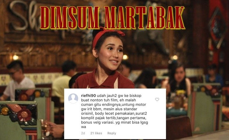 14 Review Singkat ala Warganet Saat Ditanya Rating Film Dimsum Martabak. Sama Sekali Nggak Nyambung!