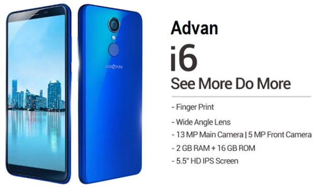 Kamu Harus Tahu! Smartphone Lokal Ini Rilis Produk Baru, Advan i6 Dengan Full View Display Harga Satu Jutaan.