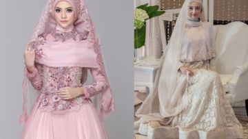 10 Inspirasi Gaun Pengantin yang Secara Kreatif Bisa Menutup Dada Tanpa Menjulurkan Hijab Panjang-panjang