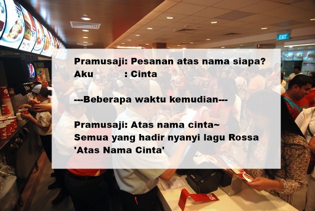 11 Rekomendasi Nama Gokil yang Bisa Dipakai Saat Pesan Makanan. Asal Jangan Sampai Lupa Ambilnya sih