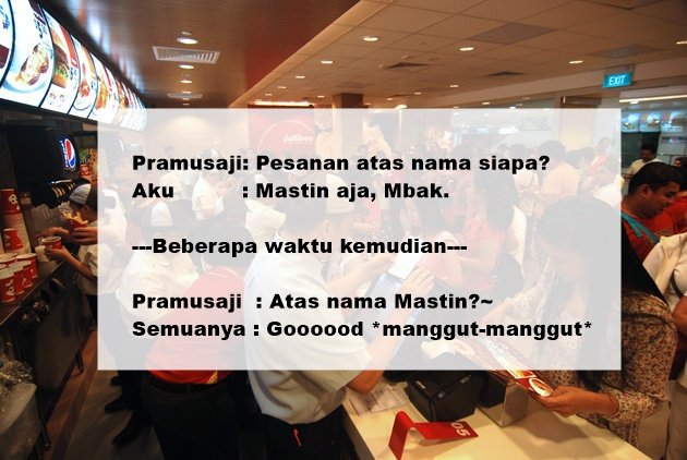 11 Rekomendasi Nama Gokil yang Bisa Dipakai Saat Pesan Makanan. Asal Jangan Sampai Lupa Ambilnya sih