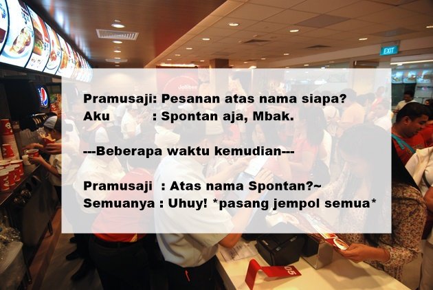 11 Rekomendasi Nama Gokil yang Bisa Dipakai Saat Pesan Makanan. Asal Jangan Sampai Lupa Ambilnya sih